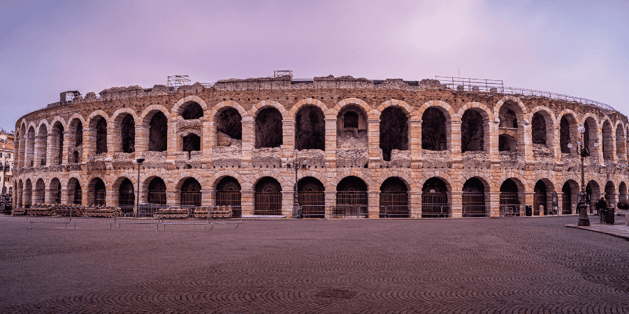 Ancient Roman Amphitheater in Verona, Italy