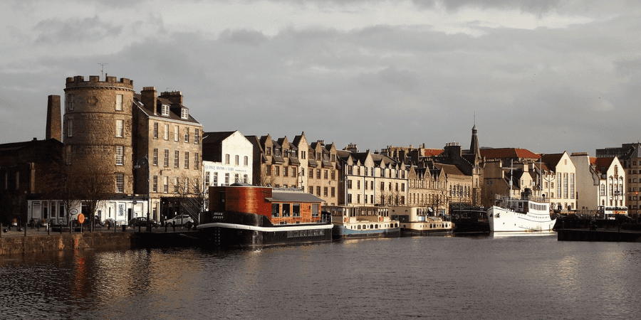 Leith in Edinburgh, Scotland 