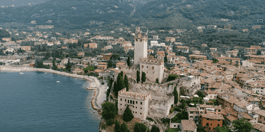 Malcesine near lake garda Italy 