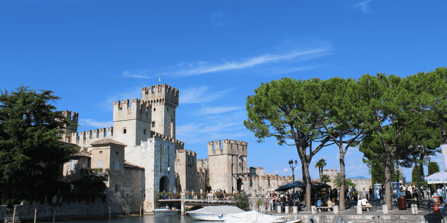 Sirmione near lake garda Italy 