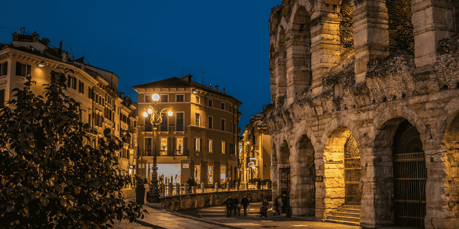 Verona at night