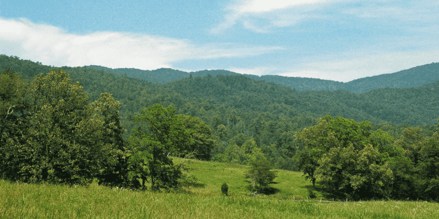 Cades Cove in east tennessee