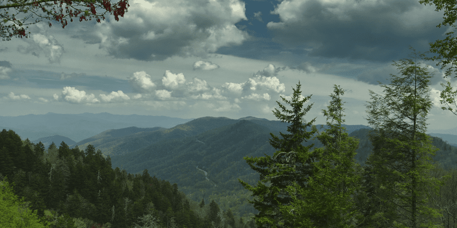 Great Smoky Mountains National Park in east tennessee